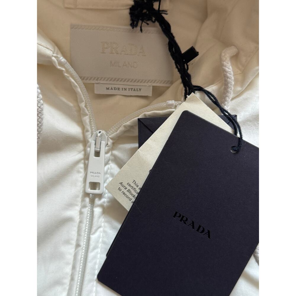 Prada NWT White Drawstring Down Jacket NWT - image 4